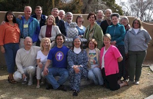 AT NEW MEXICO RETREAT. Attendees pose in 2006 at the Canossian Spiritual Center near Albuquerque, NM.